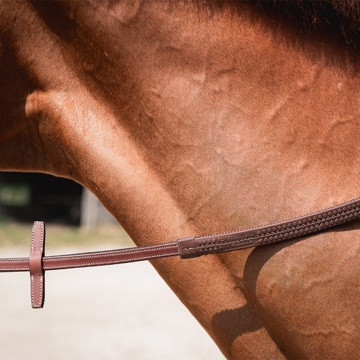 Rubber contact reins