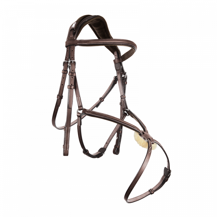 Anatomischer Trensenzaum mit mexikanischem Reithalfter