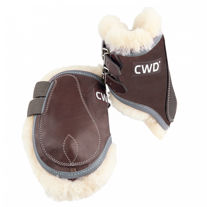 Sport Color Buckle open fetlock boots with artificial sheepskin lining