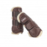 Velcro tendon boots with sheepskin lining
