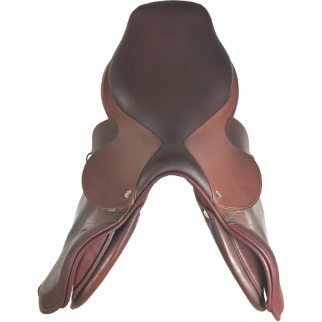 Selle Cheval Mixte Anglais Sauteur - Cuir - Taille 17,5 Pouces - NEUVE