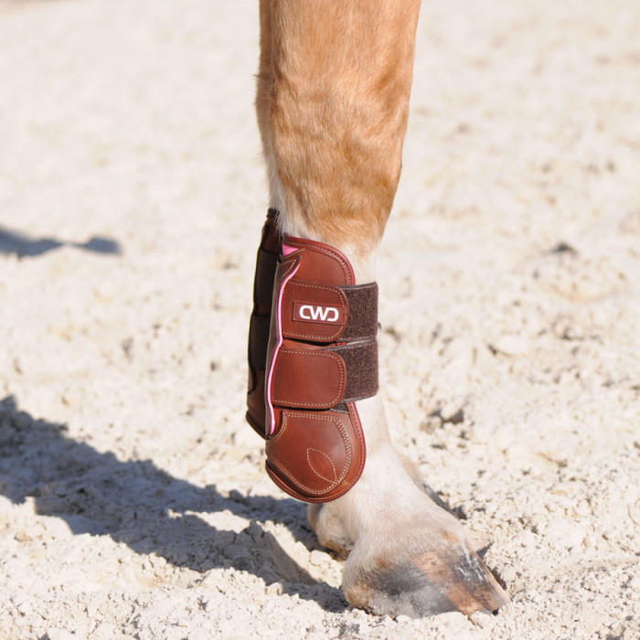 Sport Color velcro calfskin tendon boots