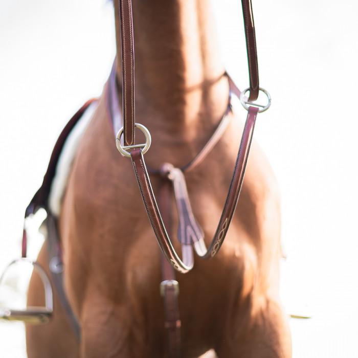 Martingale à anneau 1/2 ronde surpiquée