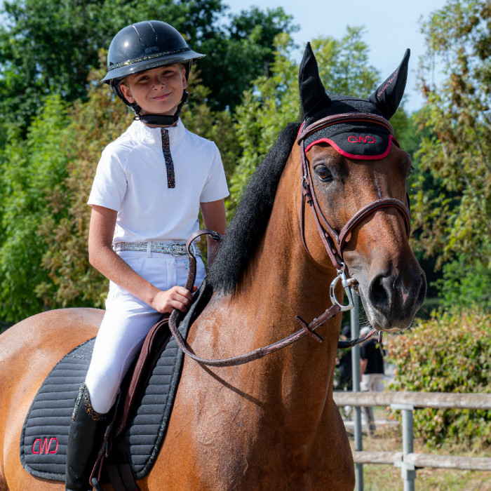 Bonnet cheval noir Jumping
