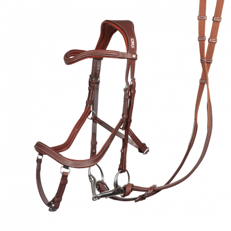 Bride De Cheval En Cuir Marron - Taille Réelle (Rênes Incluses) - Occasion