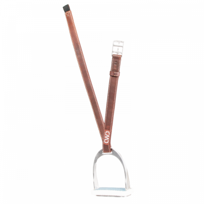 Triangular stirrup leathers