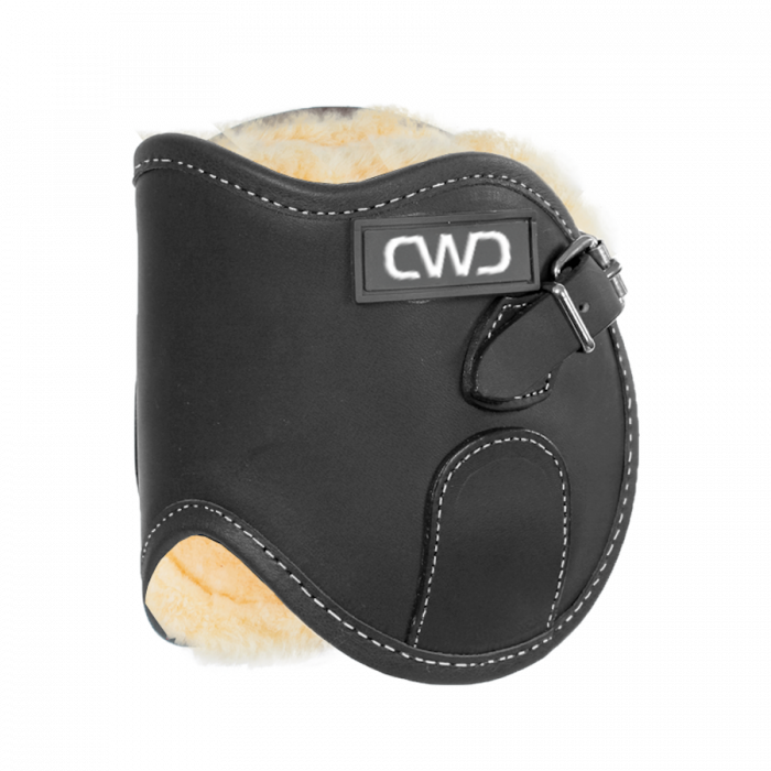 Buckle fetlock boots with artificial sheepskin lining