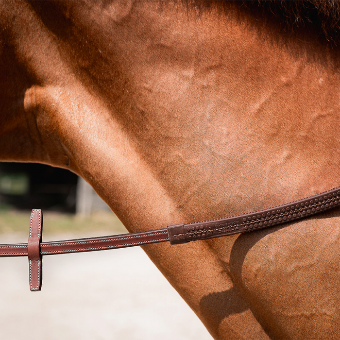 Rubber contact reins