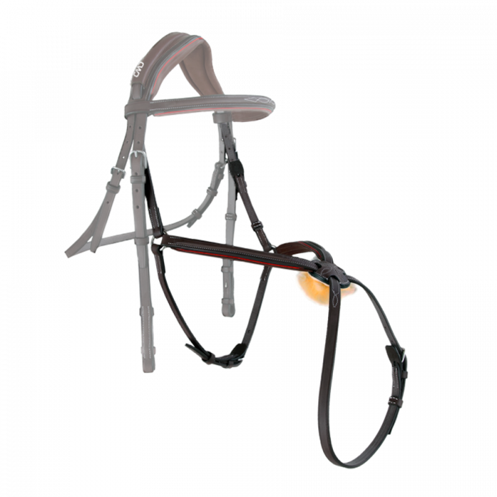 Sport Color Raised figure 8 noseband with fancy stitching