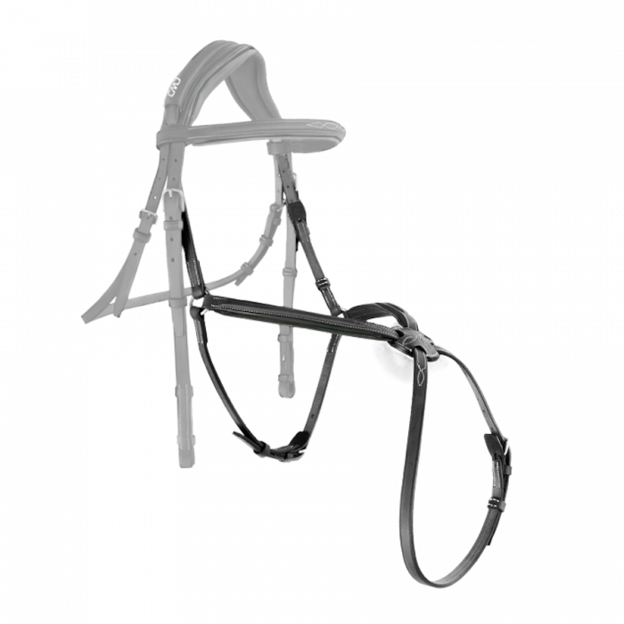 Sport Color Raised figure 8 noseband with fancy stitching
