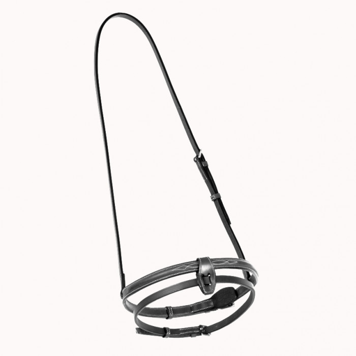 Raised french noseband with fancy stitching - Factory second
