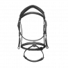 Anatomic french noseband bridle with fancy stitching - Factory second