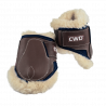 Sport Color velcro fetlock boots young horse with sheepskin lining - Factory second