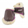 Sport Color velcro fetlock boots young horse with sheepskin lining - Factory second