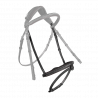Englisches Reithalfter gepolstert halbrund Kontrastnaht Sport Color - B-Ware