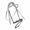 Raised french noseband with stitching Mademoiselle - Factory second
