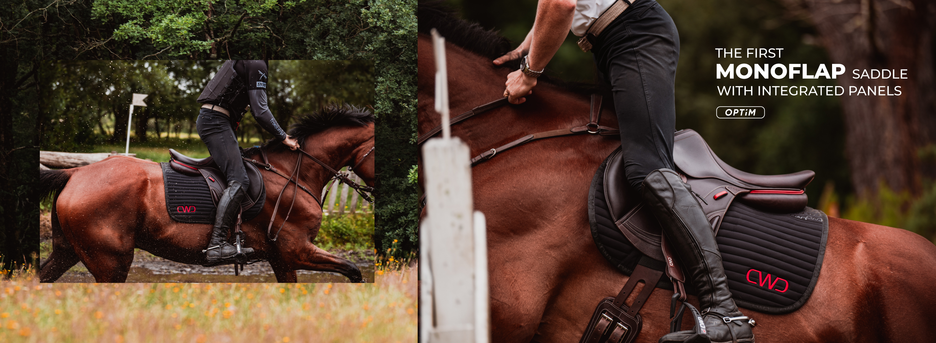 The first Monoflap saddle with integrated panels