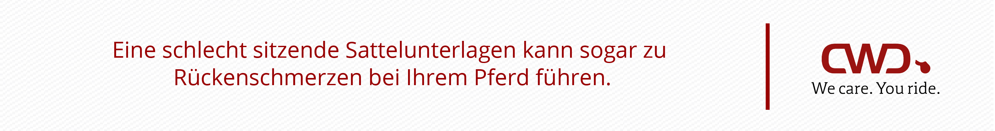 Eine schlecht sitzende Sattelunterlagen kann sogar zu Rückenschmerzen bei Ihrem Pferd führen.
